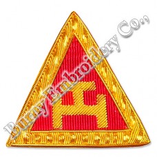 Masonic Regalia Hands Embroidery Blazer Badge
